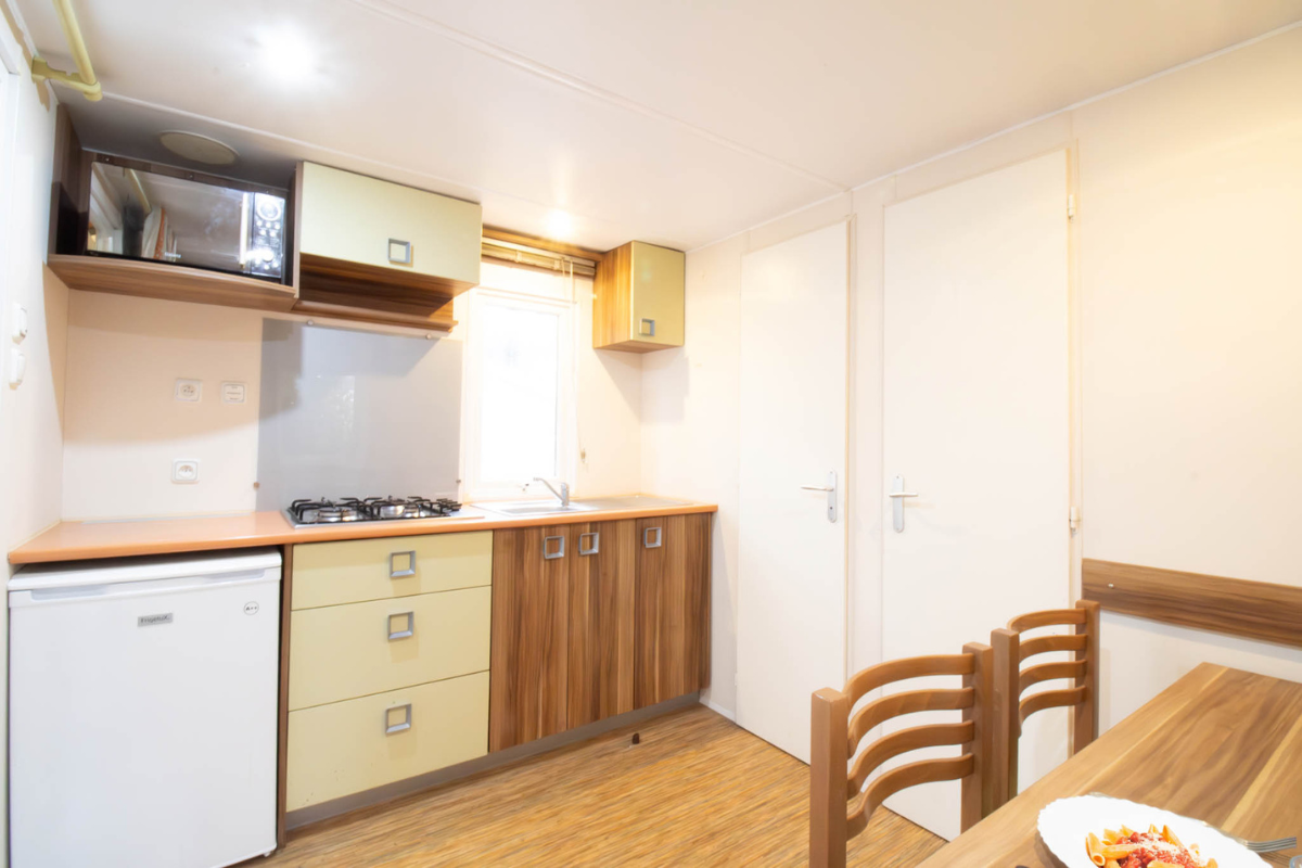 Mobil Home Curacao Cuisine Camping Les Pins Doleron