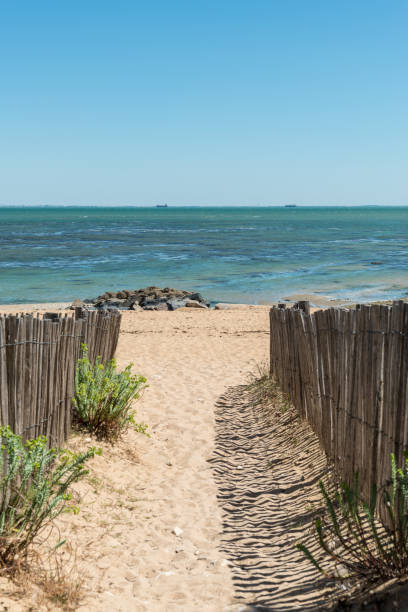 Toegang tot het strand van La Brée Les Bains
